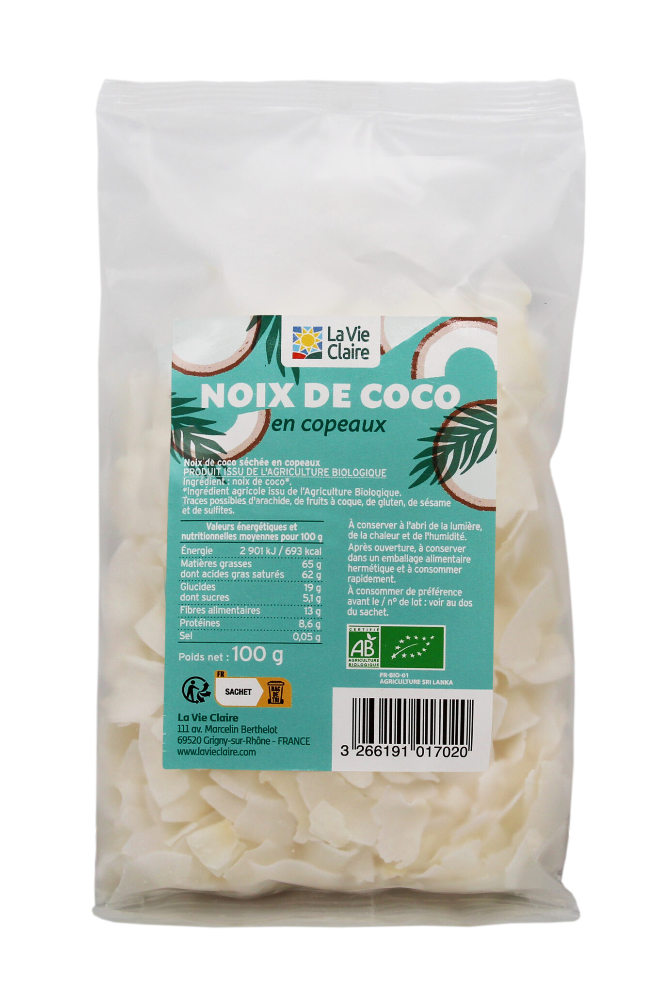 Noix de coco en copeaux bio