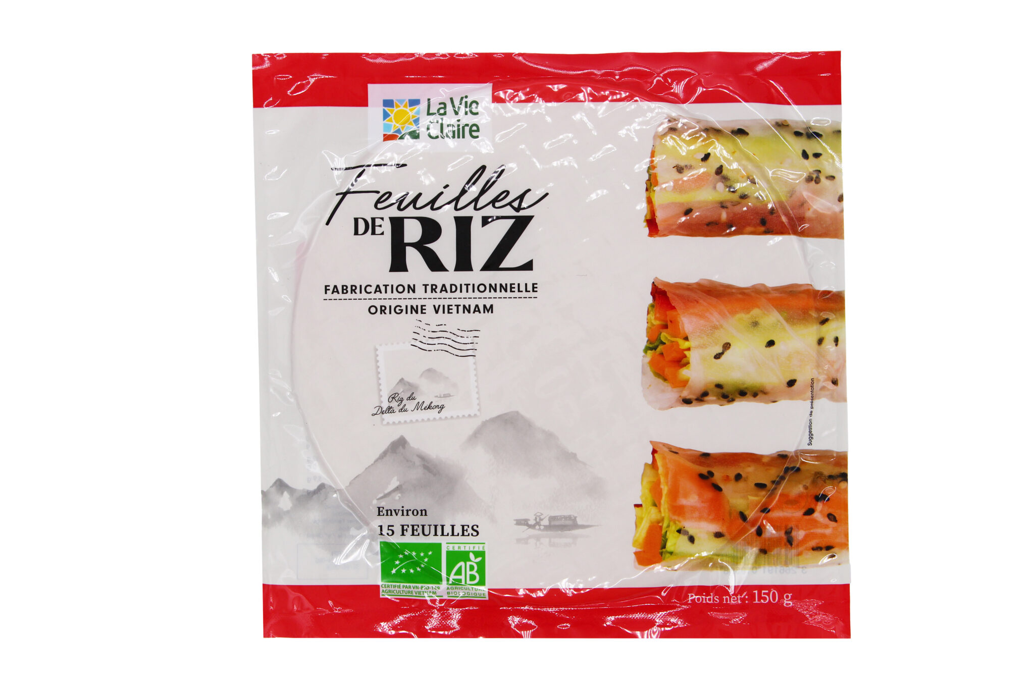 Feuilles de riz bio