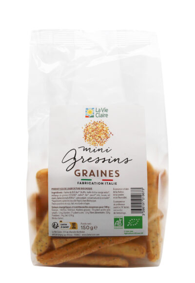 Mini gressins aux graines bio