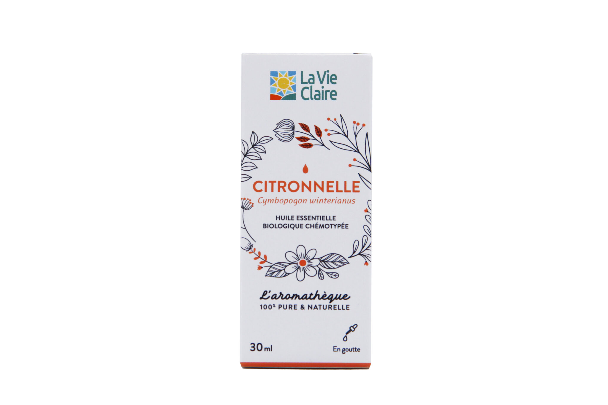 Huile essentielle citronnelle de java bio