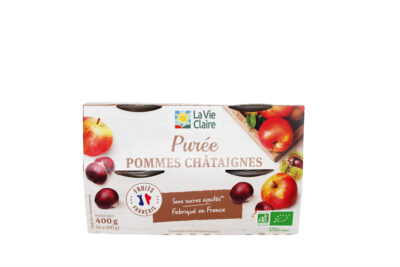 Purée de pommes et châtaignes biologique
