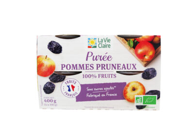 Purée de pommes et pruneaux biologique