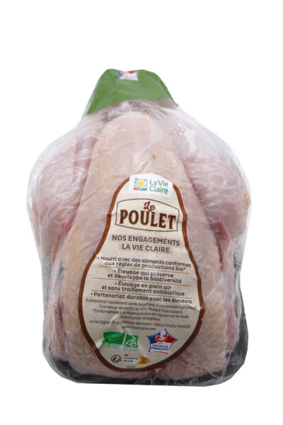 Poulet fermier blanc bio