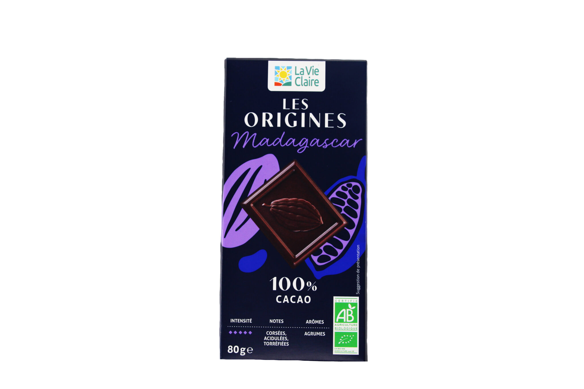 Tablette noir 100% Madagascar