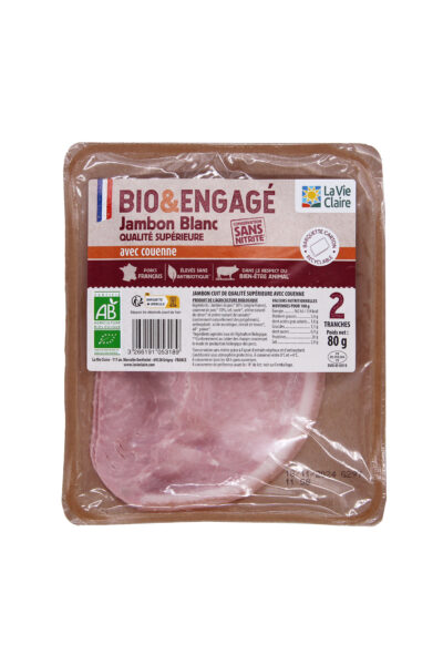 Jambon cruit sans nitrites AC bio