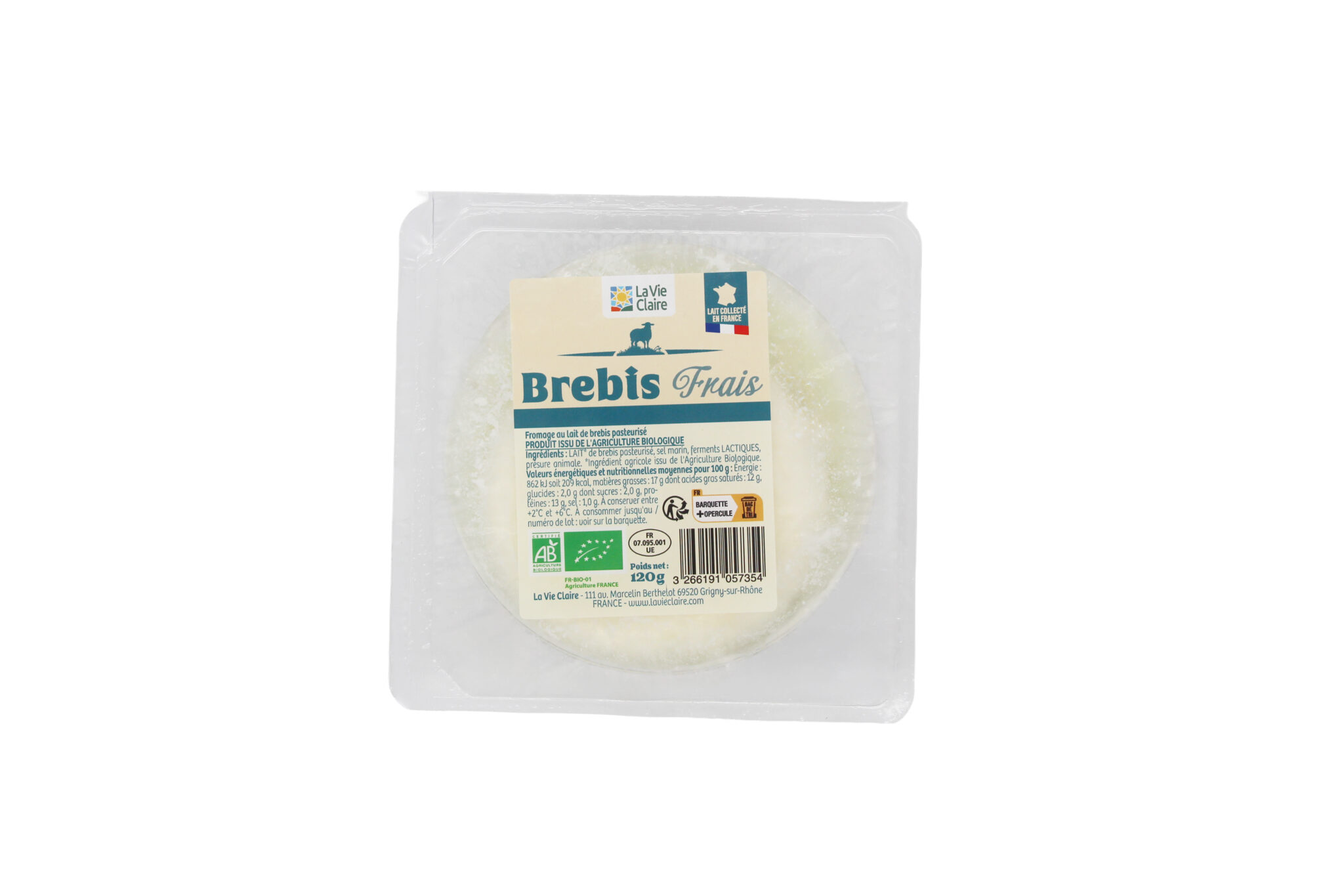 Fromage rond de brebis bio