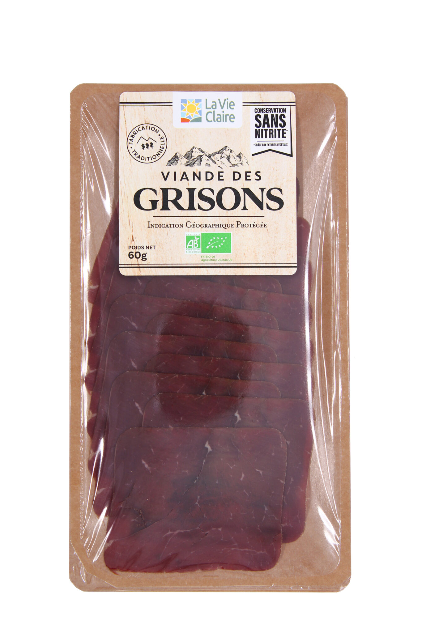 Viande des grisons IGP sans nitrite bio