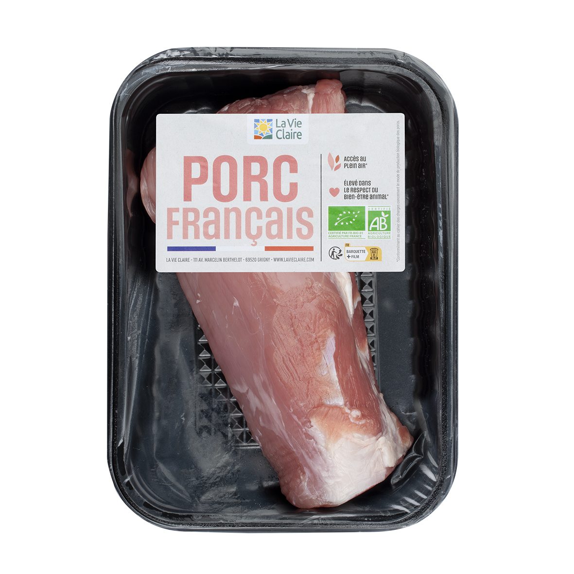 Côtes de porc échine bio