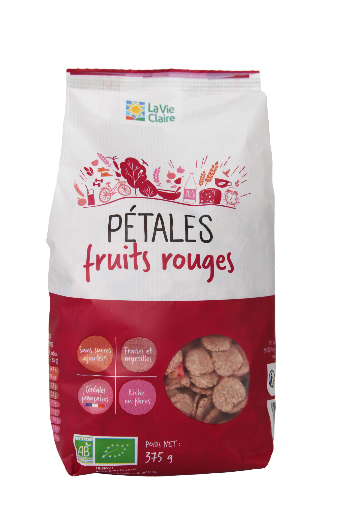 Pétales aux fruits rouges bio