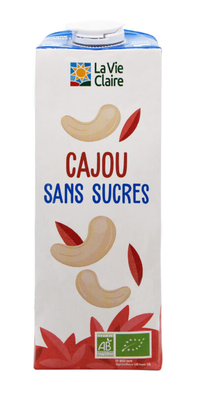 Boisson cajou sans sucres bio
