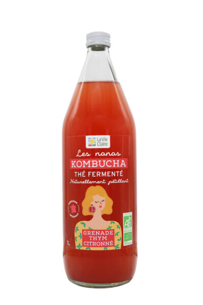 Kombucha grenade thym citronné bio