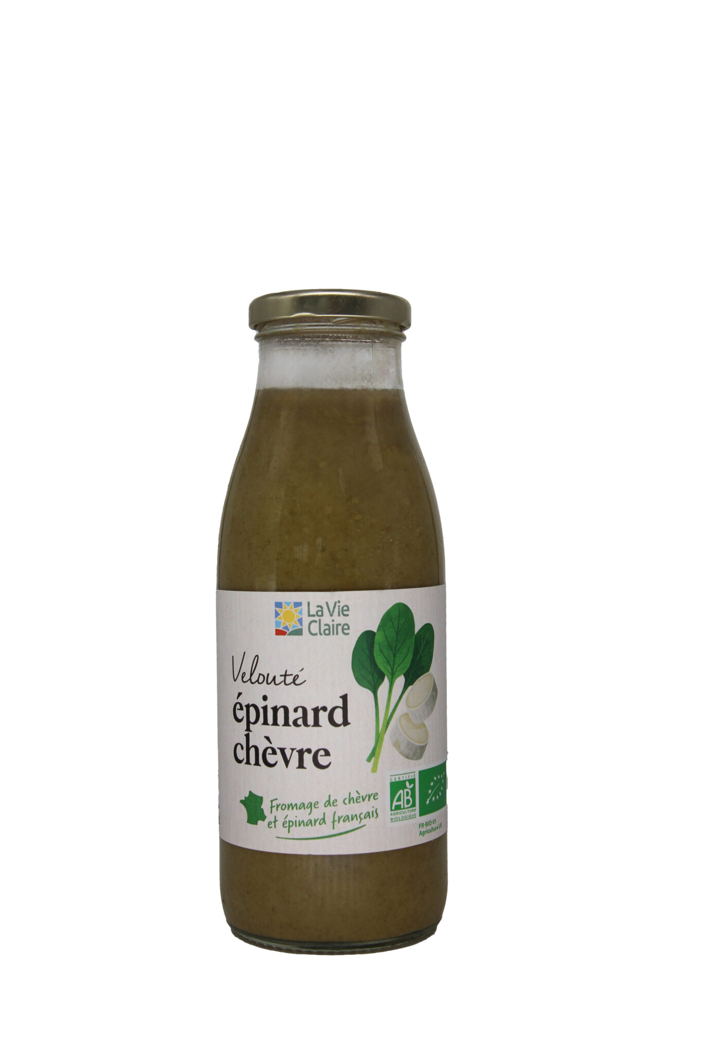 Velouté épinard chèvre bio