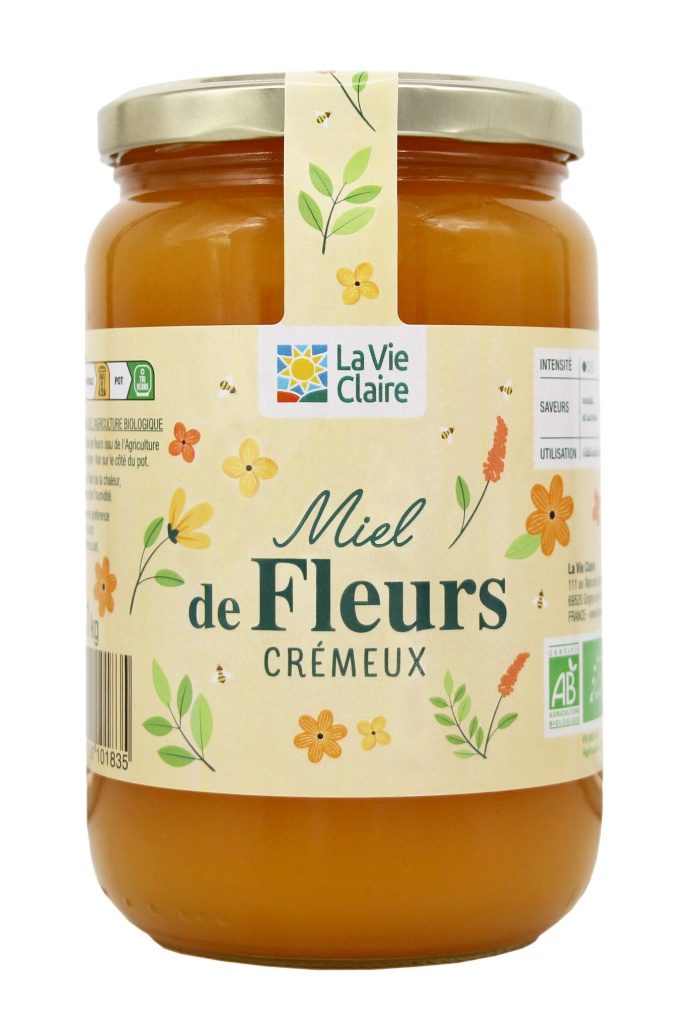 Miel de fleurs crémeux