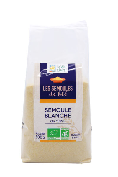 Semoule de blé blanche grosse bio