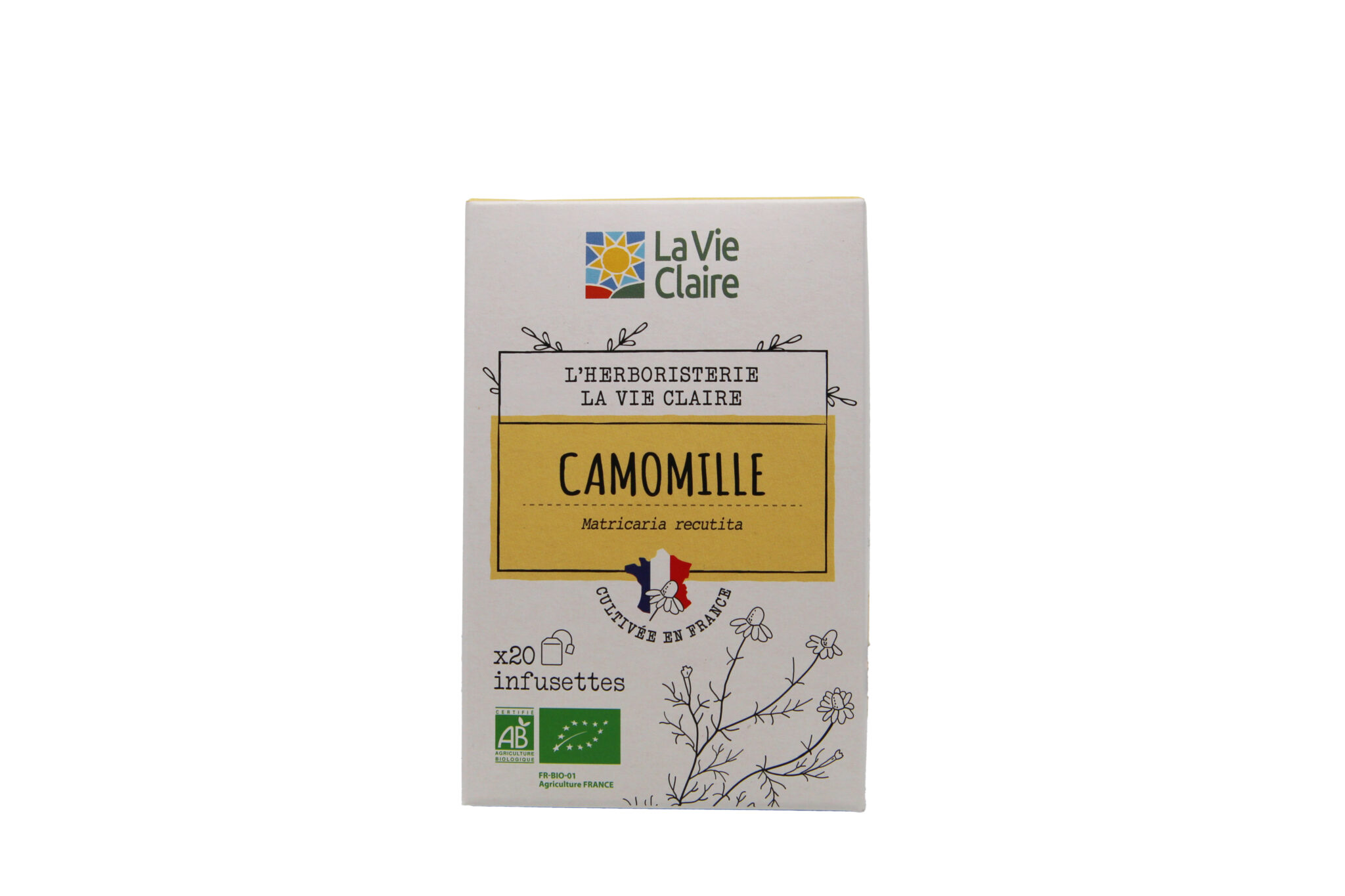 Infusion camomille France 20 sachets