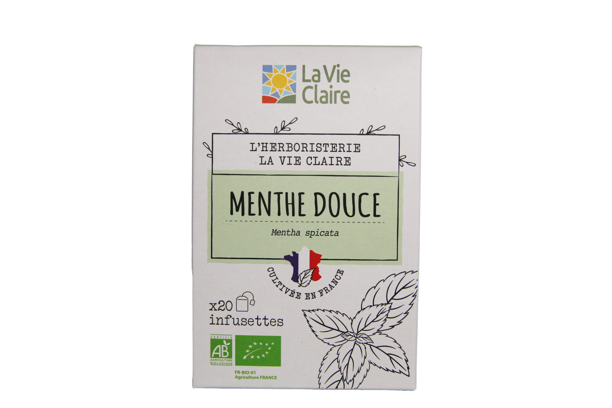 Infusion menthe douce France 20 sachets