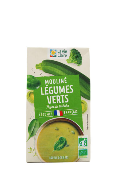 Mouliné légumes verts à lhuile dolive vierge extra Bio