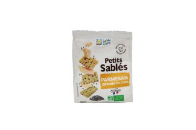 Sablés apéritifs parmesans et graines de chia