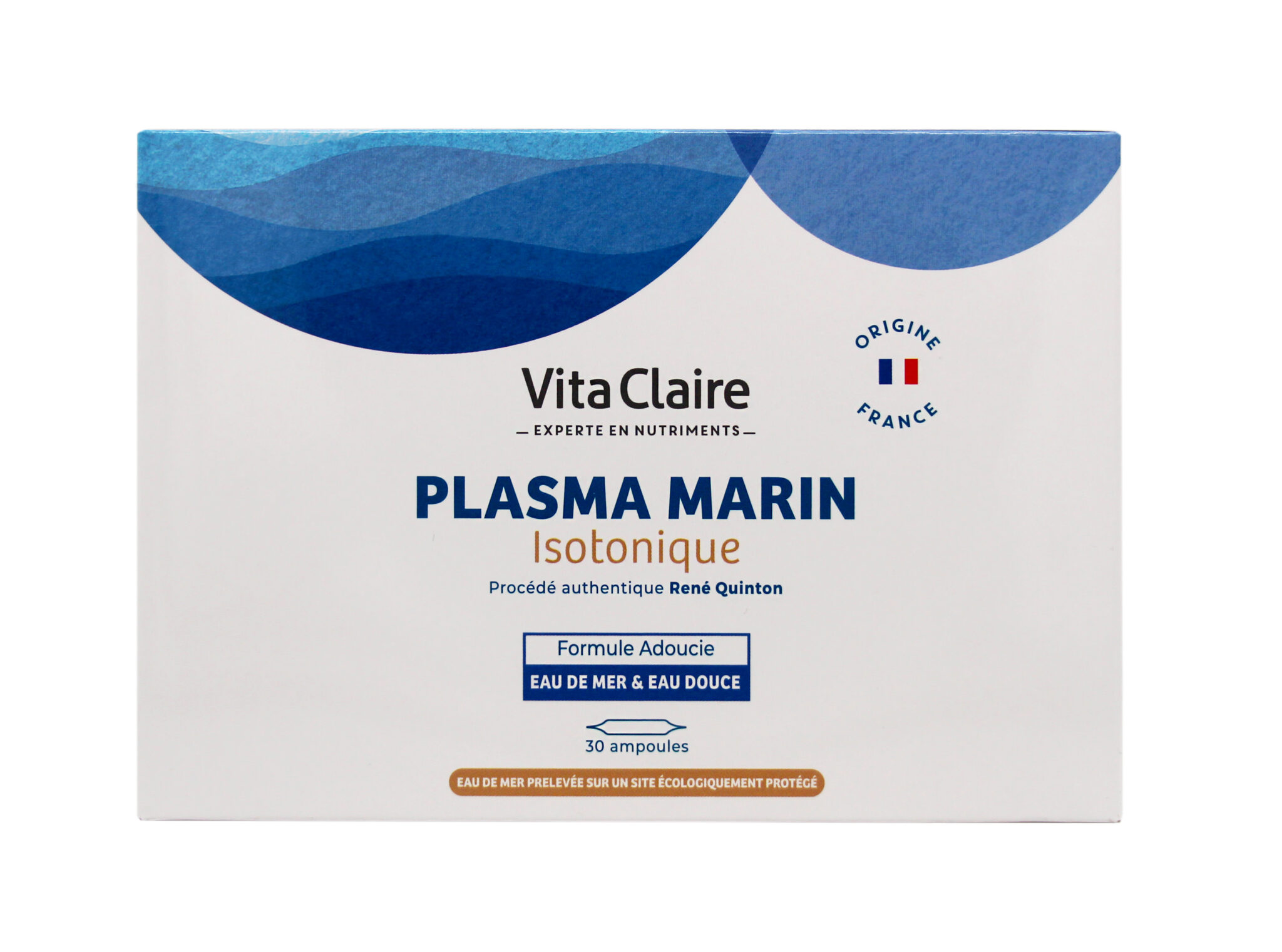 Plasma marin isotonique en ampoule