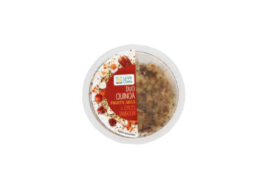 Salade duo quinoas, fruits secs et épices tandoori bio